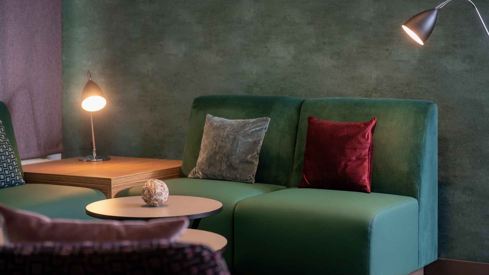 Main building lobby and lounge
